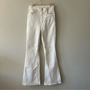 Rag & Bone Cream Casey High Rise Flare Size 28